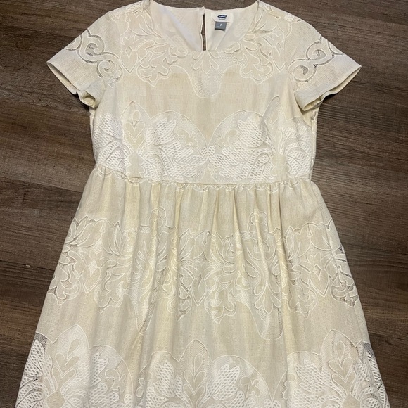011 Old Navy size S Cream Lace Dress - Picture 1 of 6